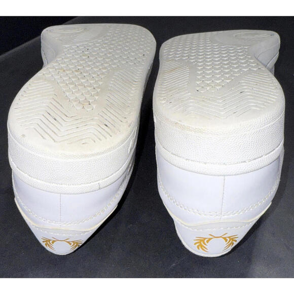 Fred Perry White Canvas Low Trainer Designer Athleisure Sneakers Shoes Womens 6 - Picture 10 of 15